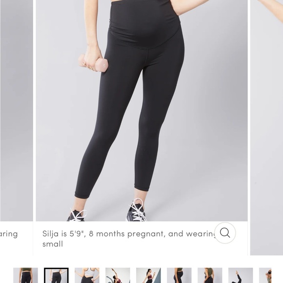 Isabel Maternity Active Leggings size XL- Crossover Panel/Black - Picture 2 of 8